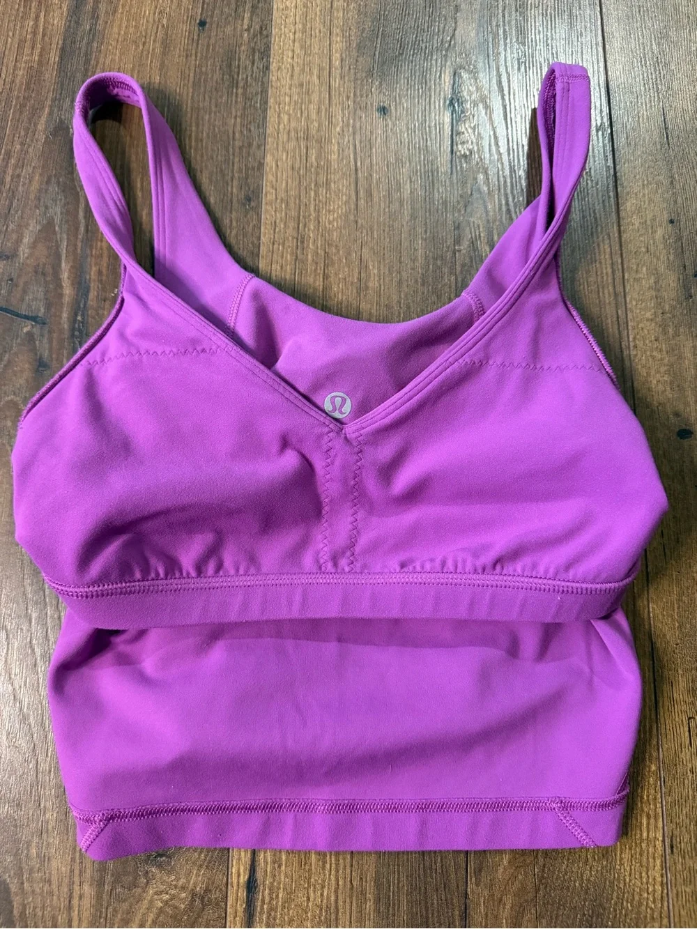 Lululemon Align Tank Top Crop Length Size 6 A/B Cup Magenta Purple